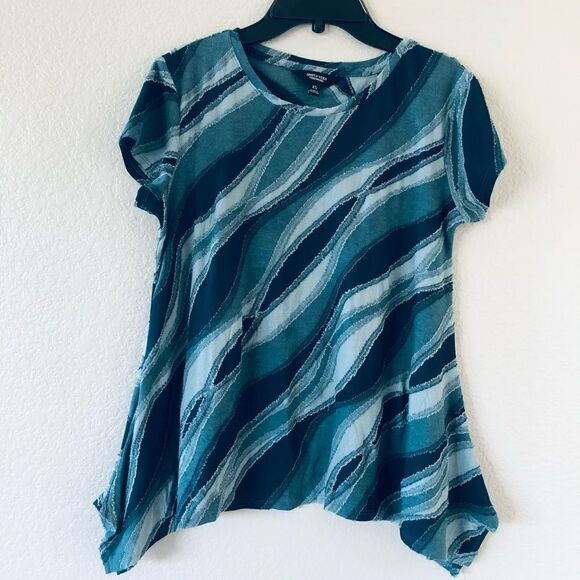 Simply Vera Green Gauzy Top XS - Picture 1 of 3